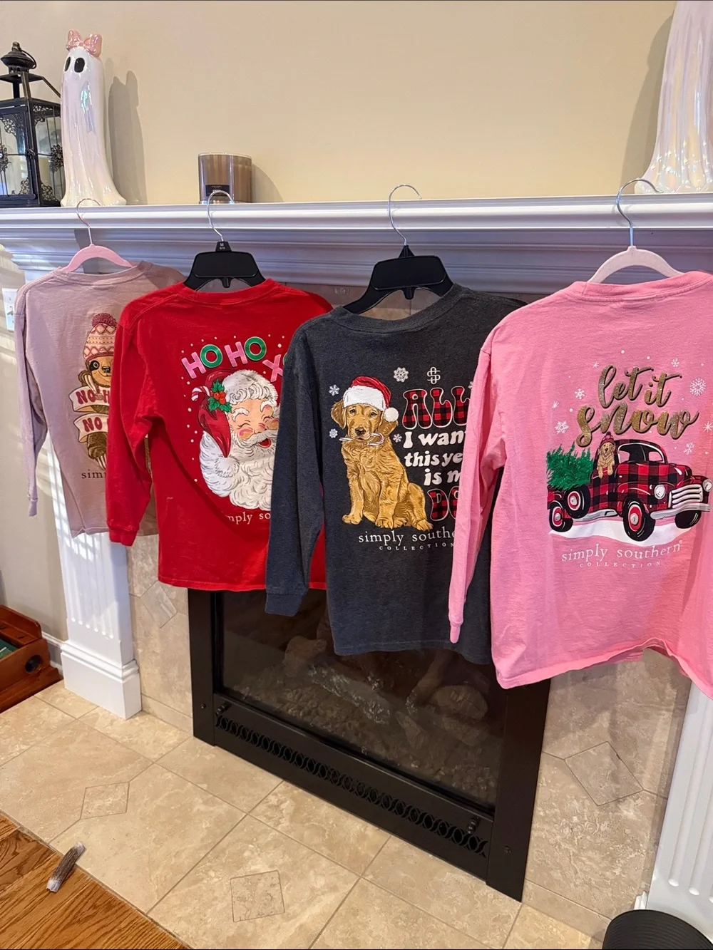 Simply Southern Kids Long-Sleeve Tee - Pink, Red, Charcoal